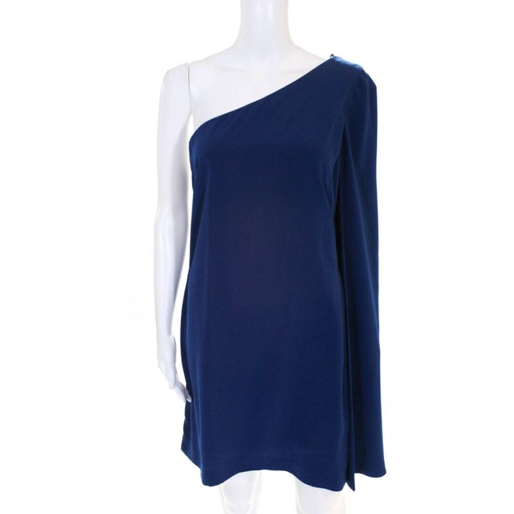 Jill Jill Stuart Womens Sapphire Cape Shift Cocktail Dress Blue Size 8 10443272